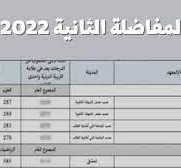 نتائج المفاضلة الثانية في سوريا 2022