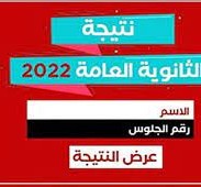 نتيجة الثانوية العامة 2022 برقم الجلوس