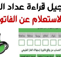 تسجيل قراءة عداد الغاز بتروتريد