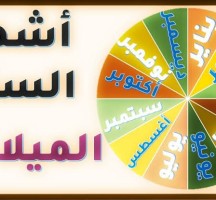 ترتيب الاشهر الميلادية 2023