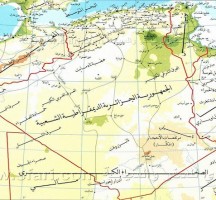 خريطة الجزائر بالولايات