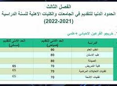 معدلات القبول 2022 في العراق للاحيائي