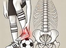 يسبب حدوث إصابة في كاحل القدم للاعب كرة قدم قلة في كفاءة عمل الهيكل المحوري لديه.