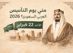 متى يوم التأسيس 2026؟