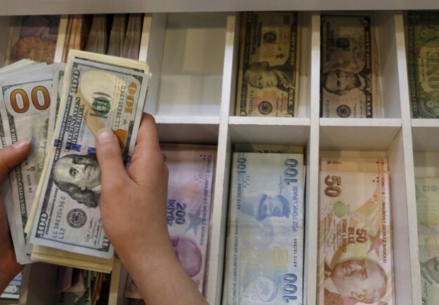 انخفاض سعر الليرة التركية