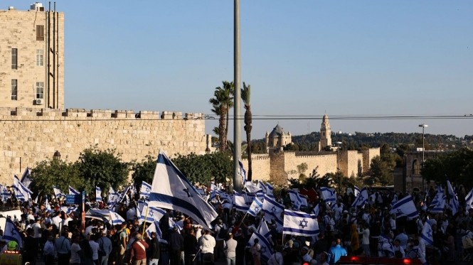 مسيرة الاعلام في القدس 2022
