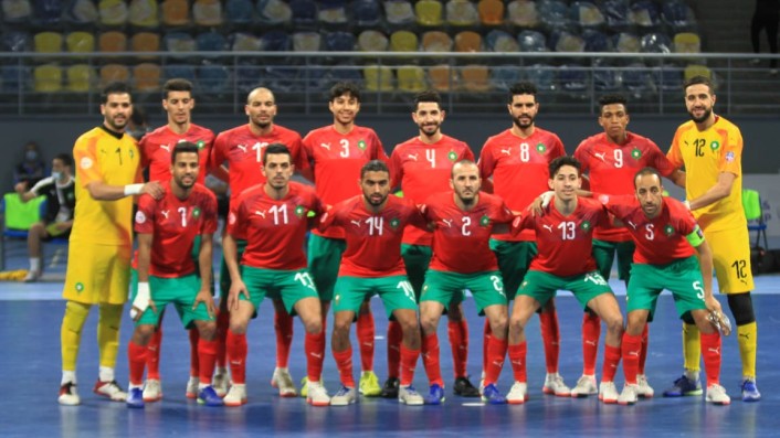 مباراة المغرب ومصر داخل القاعة