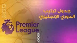 ترتيب الدوري الانجليزي الممتاز