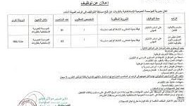 اعلان توظيف بالمؤسسة العمومية الاستشفائية الغزوات