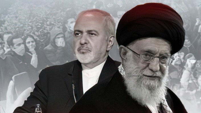 مرشد الثورة الاسلامية علي خامنئي و وزير الخارجية الإيراني محمد جواد ظريف - أرشيفية